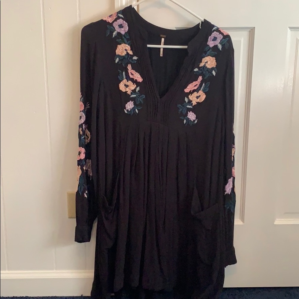 Free people long sleeve dress! Worn once!